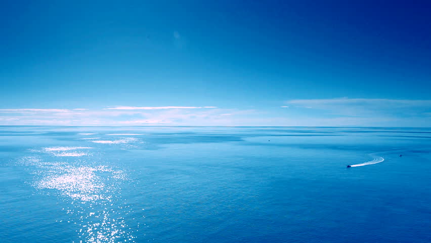 Boat, Sea, clouds and sky, for background
