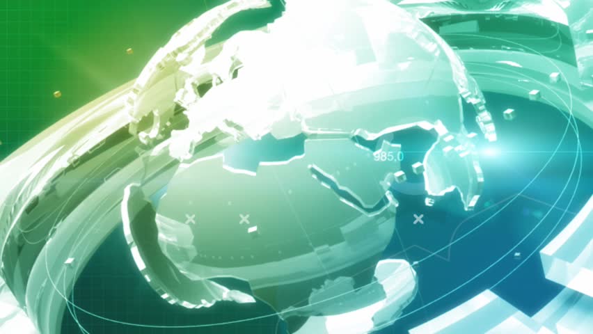 globe background for news programme