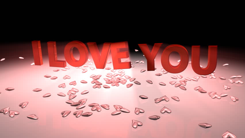 Love, I love you, Valentine, Sex - Animated Title 03 (HD) - Four 7 seconds long animated titles with texts: Love, I love you, Valentine, Sex.