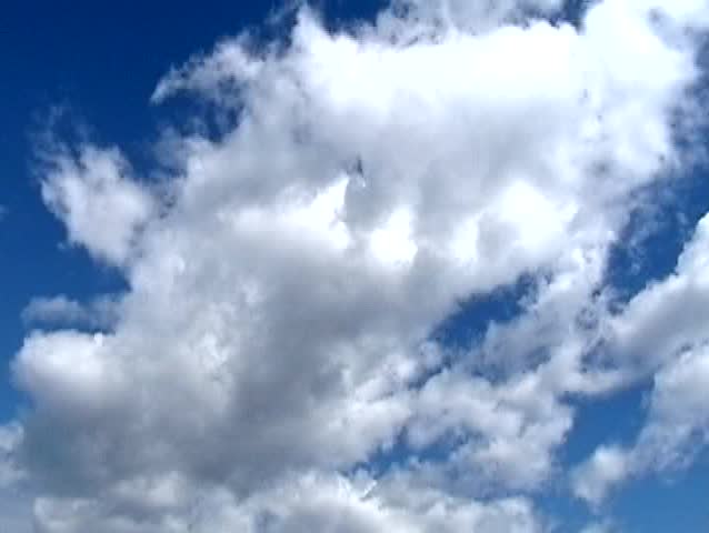 time lapse done of moving clouds