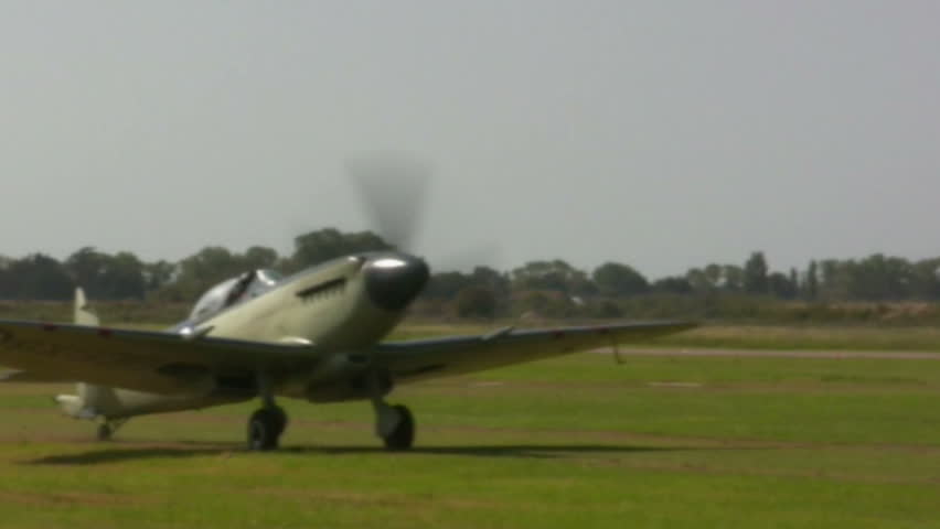One of the few Spitfire Taxing
