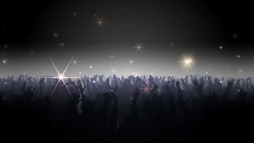 Live Concert. Crowd of cheering.
