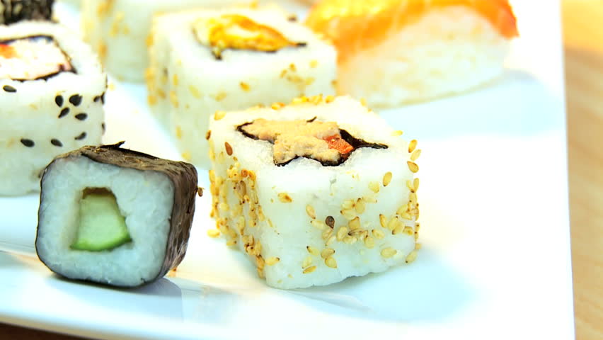 Choice of traditional fresh japanese sushi