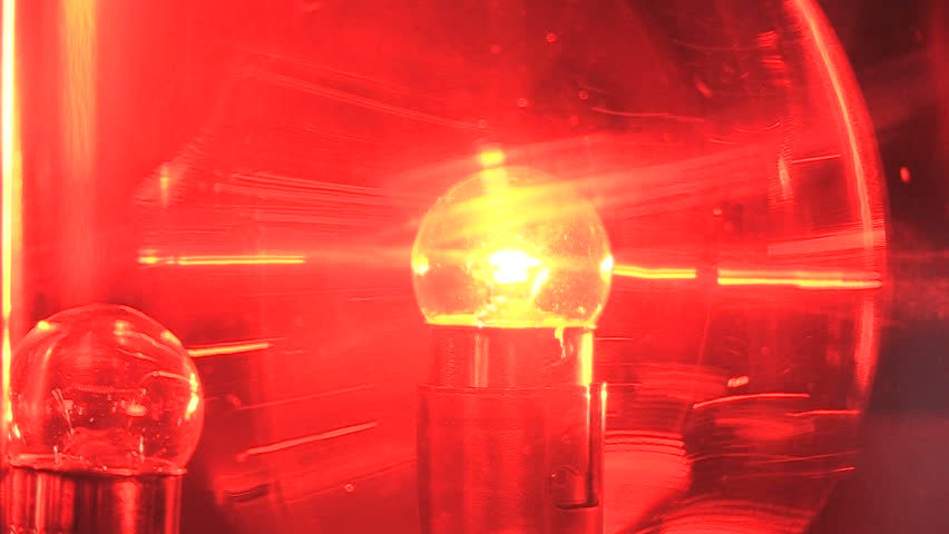 Spinning Red Emergency Flashing Light 