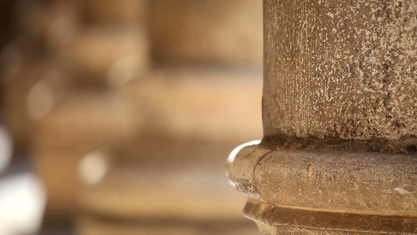 Antique stone pillar