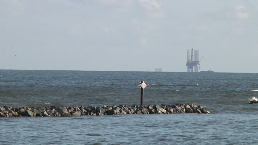 Oil platform off Grand Isle, LA  