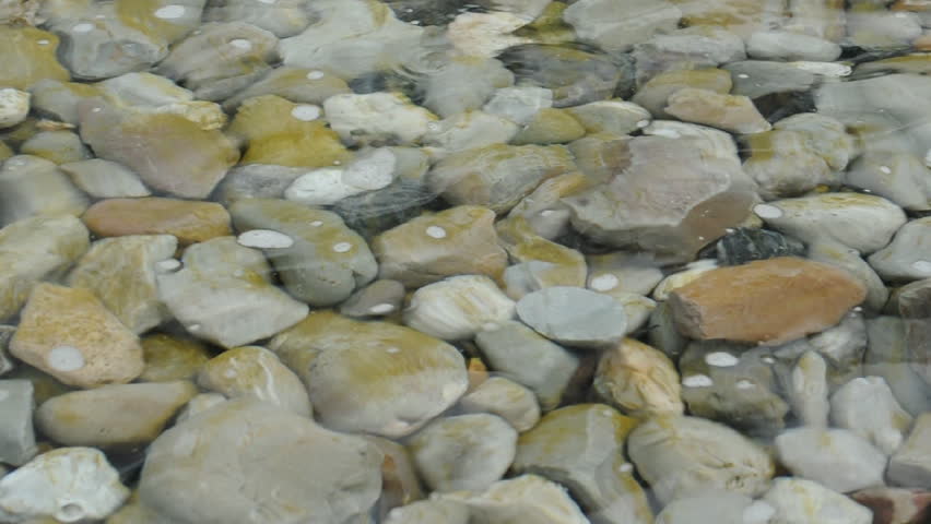 Pure fresh water with stones