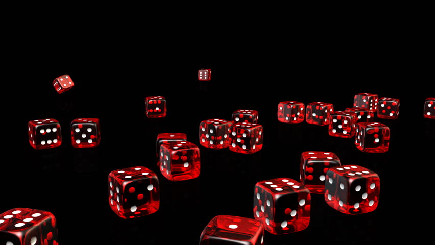 Falling Dices - Casino 12 (HD) - 3D animation of falling dices.