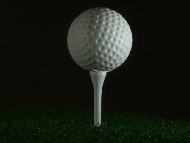 Golf ball on tee loop - NTSC