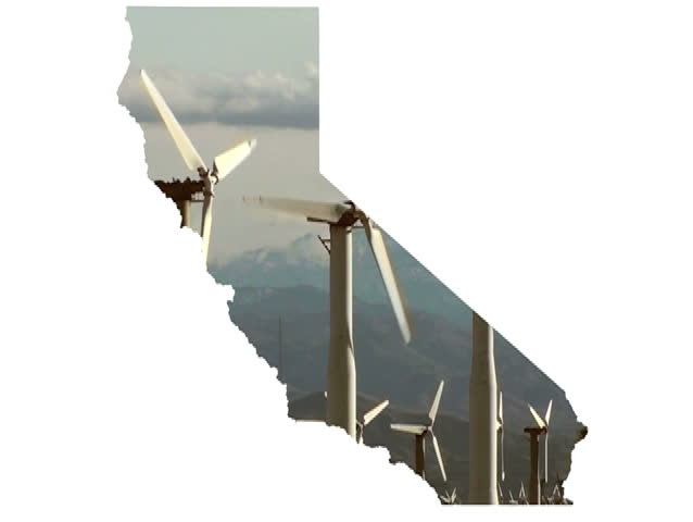 California and wind turbine V14- NTSC