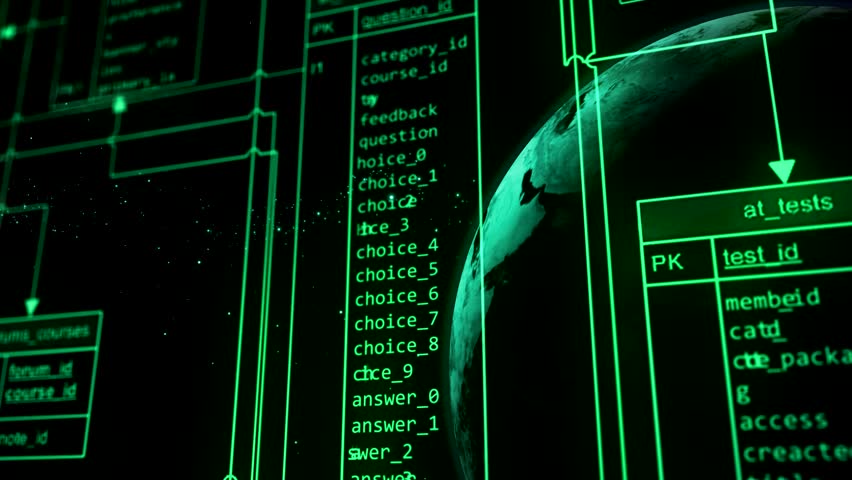 Computer Database seamless animation which can be nicely used in any presentations.