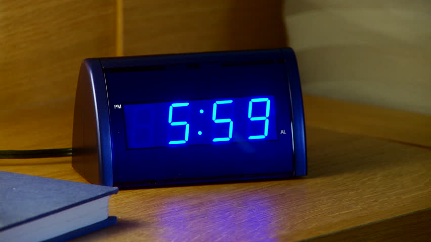 Alarm clock in the morning