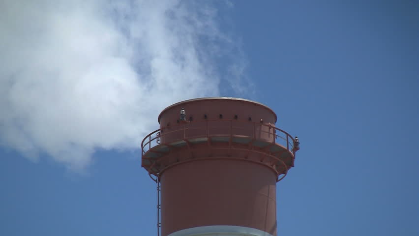 Steam Coming Out Of Smokestack
