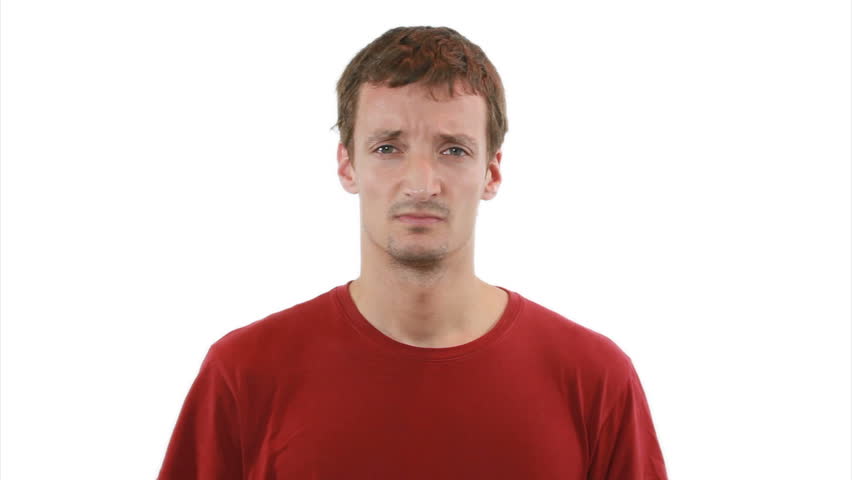 Sad, desperate guy