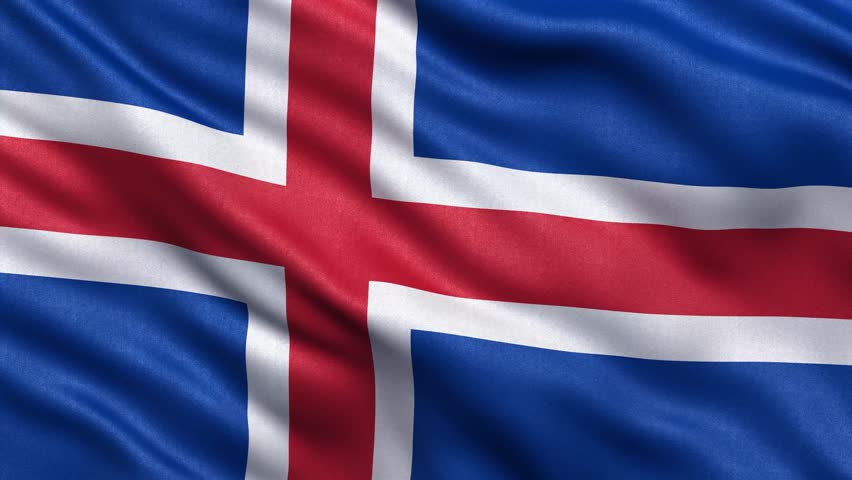 Waving Iceland Flag Stock Footage Video | Shutterstock