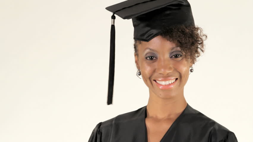 Educated Happy Black Woman Graduates High Stock Footage Video (100%  Royalty-free) 854602 | Shutterstock