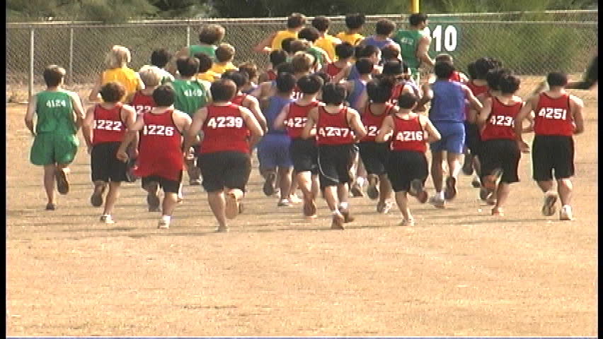 cross country racers round a corner
