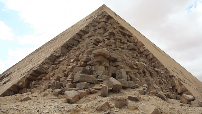 Pyramid in Giza Egypt with Loose Stones 