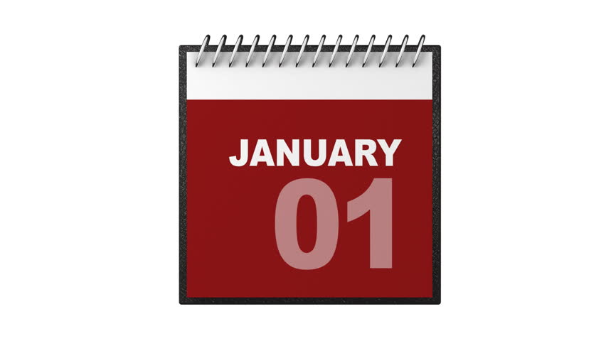 Yearly calendar animation