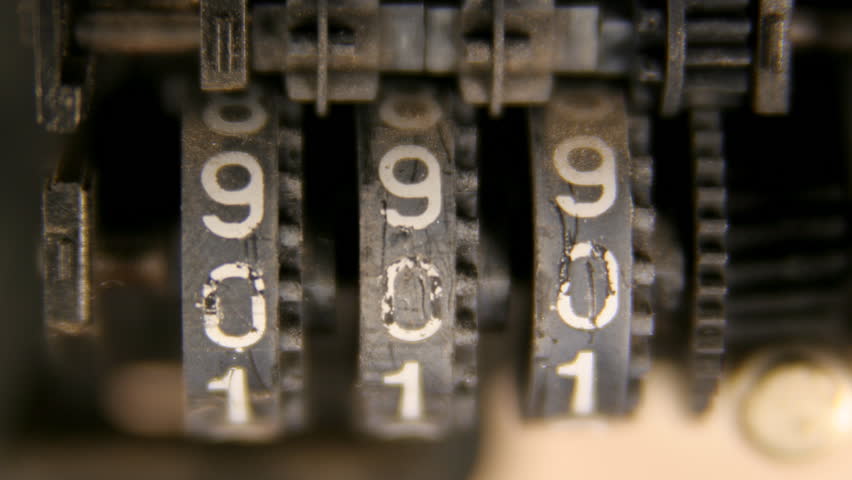 macro shot of a cassette tape counter