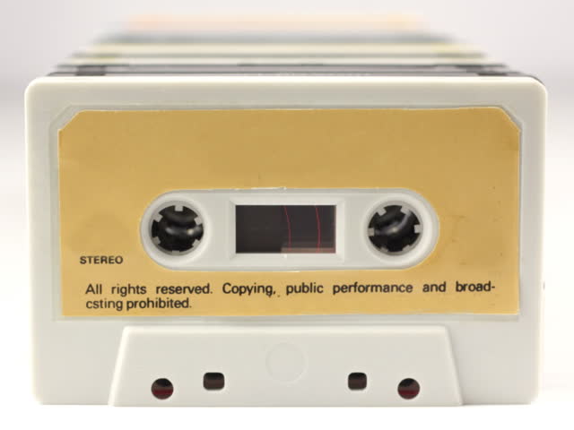 retro audio cassette tape clip