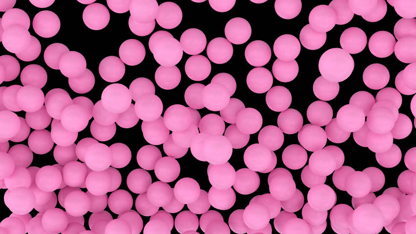 4k00 14animated Falling And Bouncing A Lot Of Pink Or Magenta Plain
