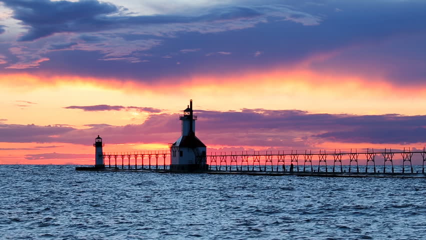 Lighthouse in Landscape in Michigan image - Free stock photo - Public ...