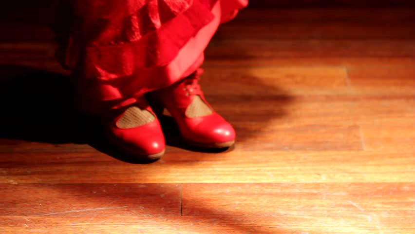 Flamenco Dancer Dancing Traditional Flamenco Stock Footage