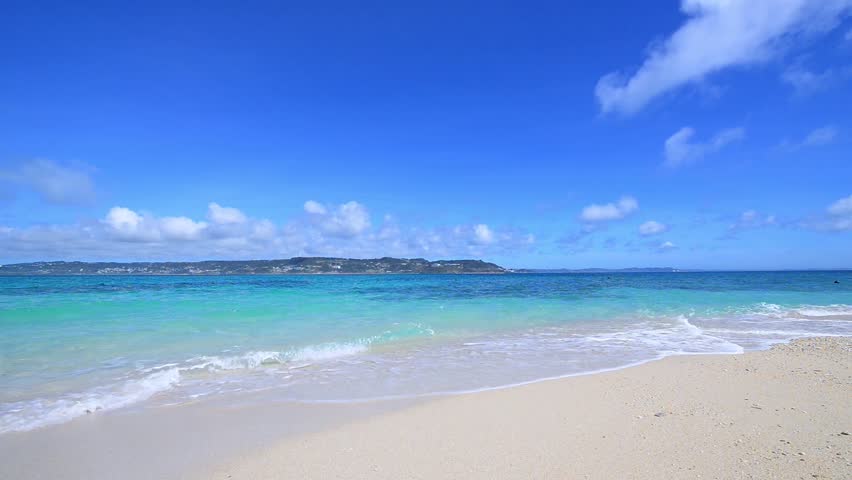 Beautiful Beach in Okinawa Stock Footage Video (100% Royalty-free ...