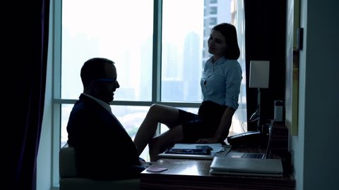Young Business Couple Having Office Affair Stock Footage Video (100%  Royalty-free) 1010809523 | Shutterstock