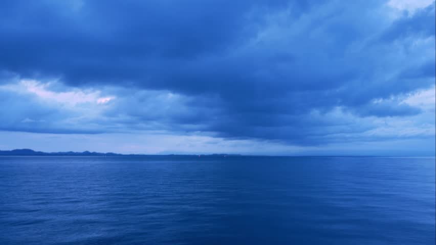 Storm clouds over the dusk lake landscape image - Free stock photo ...