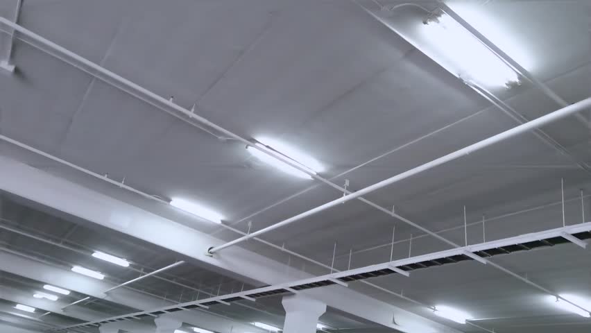 Lighting On The Concrete Ceiling Stock Footage 100 Royalty Free 1013395793 Shutterstock