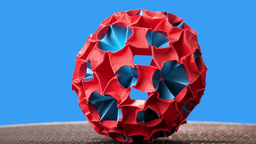 Red And Blue Origami Magic Stock Footage Video 100 Royalty Free 1014589193 Shutterstock