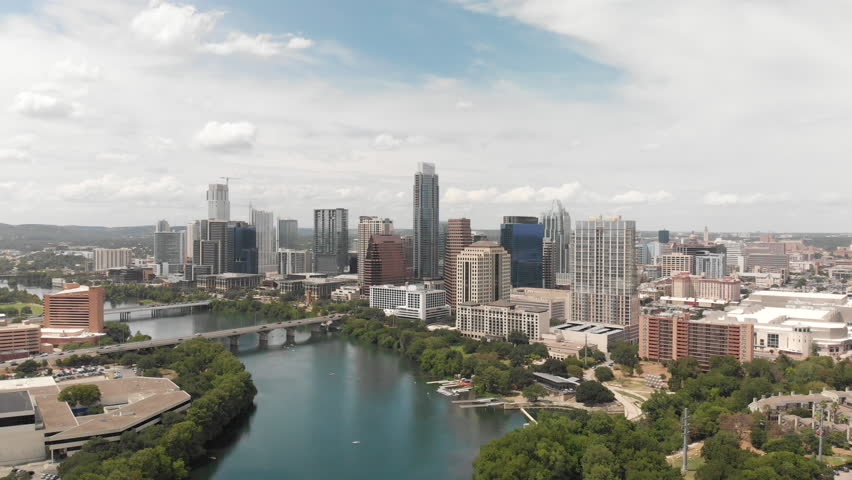 Lake and landscape and Austin Skyline, Texas image - Free stock photo ...