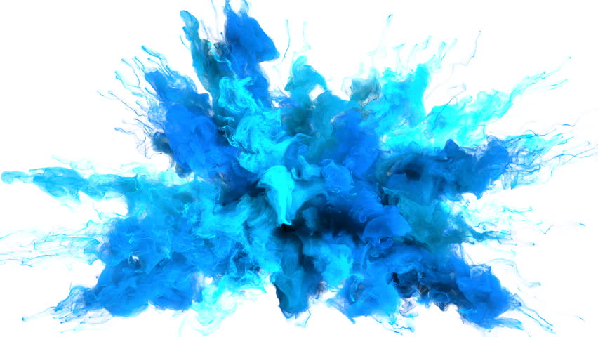 Color Burst - Colorful Blue Stock Footage Video (100% Royalty-free