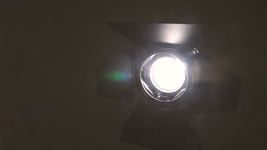 Film Light. Lighting for Video Stock Footage Video (100% Royalty-free