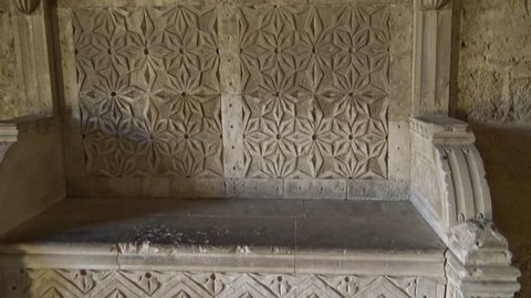 Italy Gioia Del Colle 25 July 2018 Norman Swabian Castle 9th Century Inner Halls Throne Room