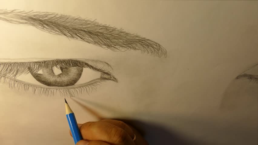 The Art Of Drawing With Stock Footage Video 100 Royalty Free 1019363503 Shutterstock