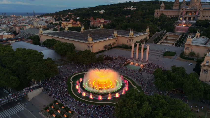 Magic Fountain of Montjuic in Barcelona, Spain image - Free stock photo ...