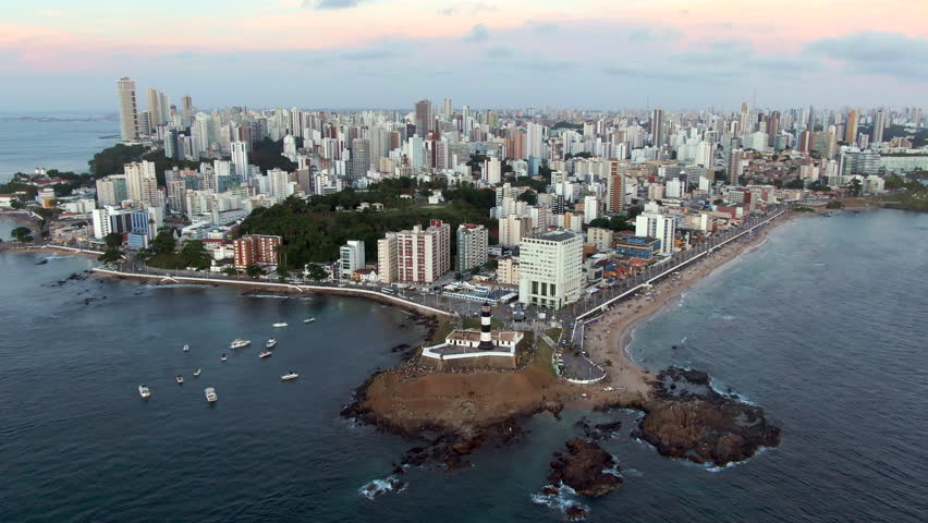 View of Farol da Barra Lighthouse in Salvador, Brazil image - Free ...