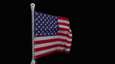 American Flag Waving Png - splash