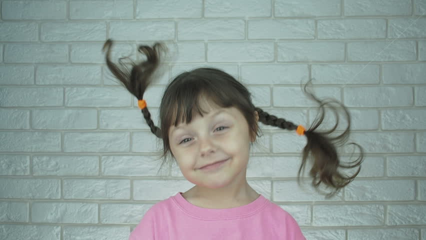 Funny Child With Hair Portrait Stockvideos Filmmaterial 100 Lizenzfrei 1022885653 Shutterstock