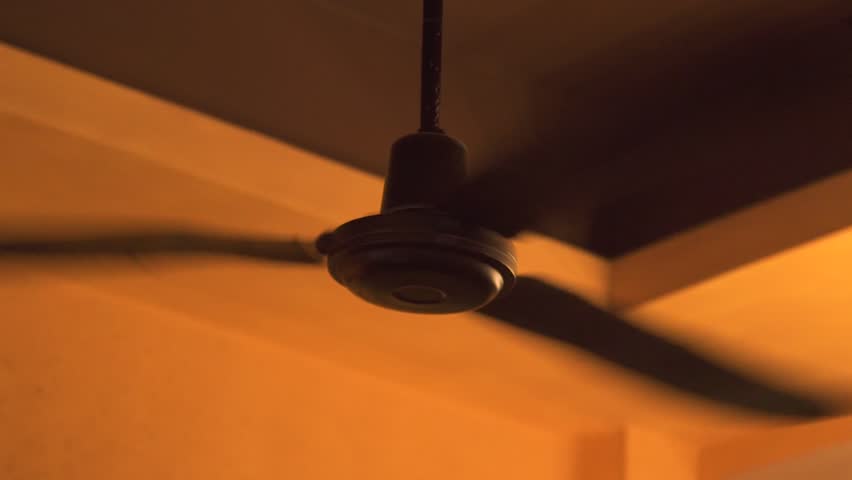 Ceiling Fan Rotating In Room Stock Footage Video 100 Royalty
