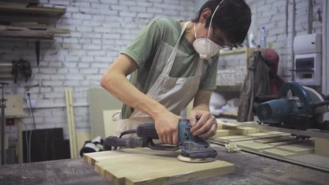 Man Is Craft Working At Stock Footage Video 100 Royalty Free