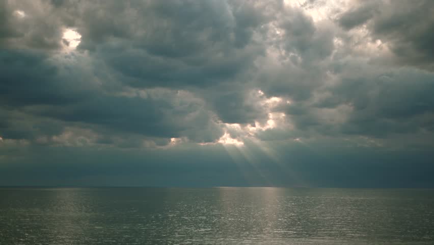 Storm clouds over the dusk lake landscape image - Free stock photo ...