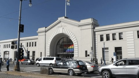 Ferry Building Marketplace San Francisco Stock Video Footage