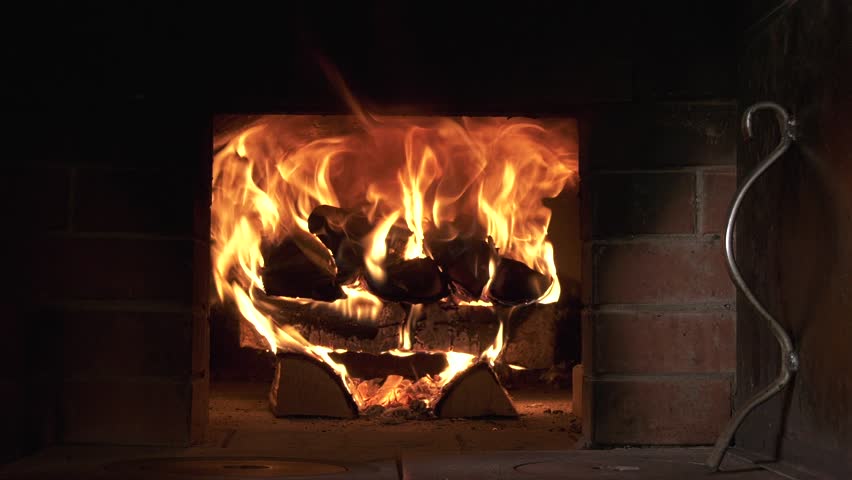 Live Fire In The Furnace Stock Footage Video 100 Royalty Free