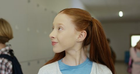 Red Haired Girl School Stock Video Footage 4k And Hd Video Clips