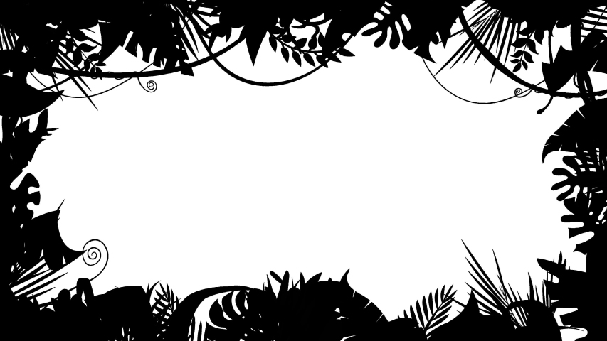 Dollzis: Jungle Background Clipart Black And White