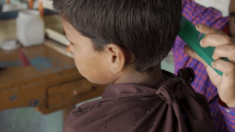 Indian Barber Shop Stock Video Footage 4k And Hd Video Clips